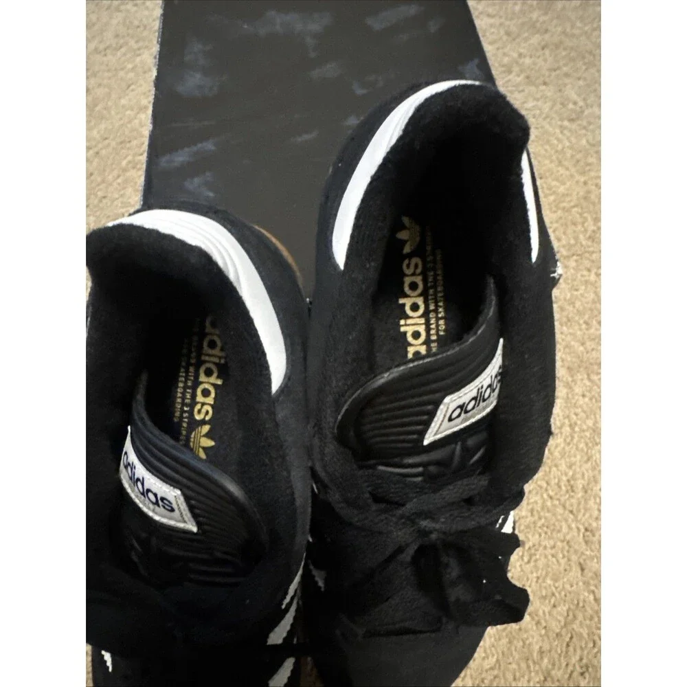 Adidas Men's Busenitz Pro G48060 Core Black/ White/ Gold Metallic Size US 9